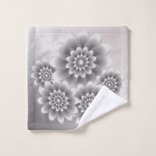 Zilverblaadjes bouquet bad handdoek (Wasdoekje)
