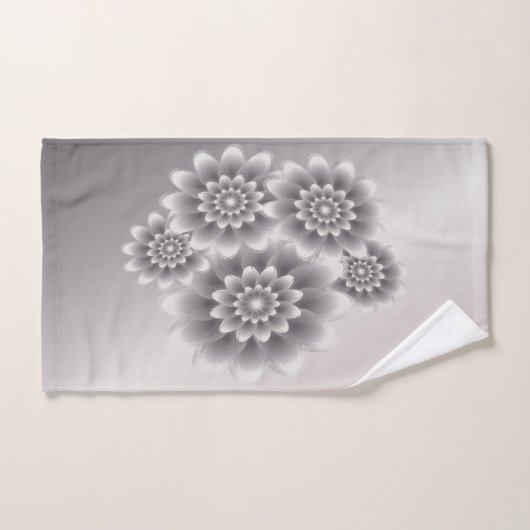 Zilverblaadjes bouquet bad handdoek (Handdoek)