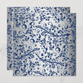 Zilverblauw Kaart (Voorkant / Achterkant)