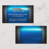 Zilverblauw Metallic | Auto Repair Logo Visitekaartje (Voorkant / Achterkant)