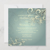 Zilverblauw/vanilleschoppen Weddenschappen Kaart (Achterkant)