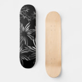 Zilverbloemen Skateboard (Voorkant)