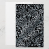 zilverbloemenlegger briefpapier (Voorkant / Achterkant)
