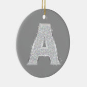 Zilverbrief A Keramisch Ornament (Rechts)