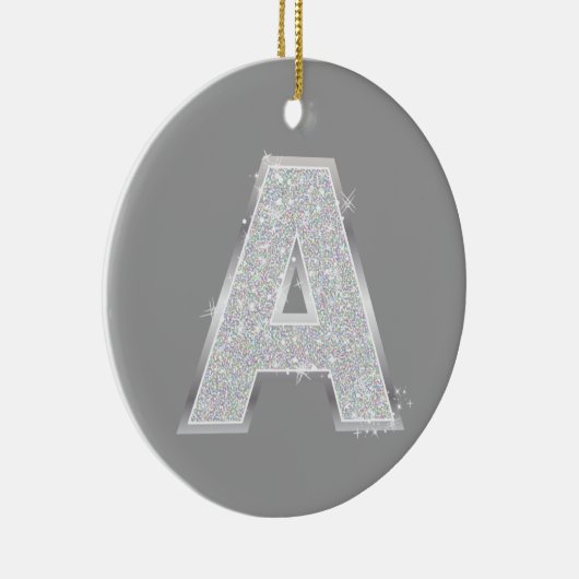Zilverbrief A Keramisch Ornament (Rechts)