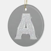 Zilverbrief A Keramisch Ornament (Links)