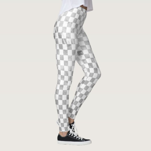 zilvercheque leggings (Rechts)