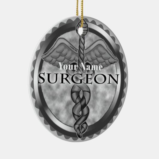 zilverchirurg keramisch ornament (Rechts)