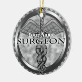 zilverchirurg keramisch ornament (Links)