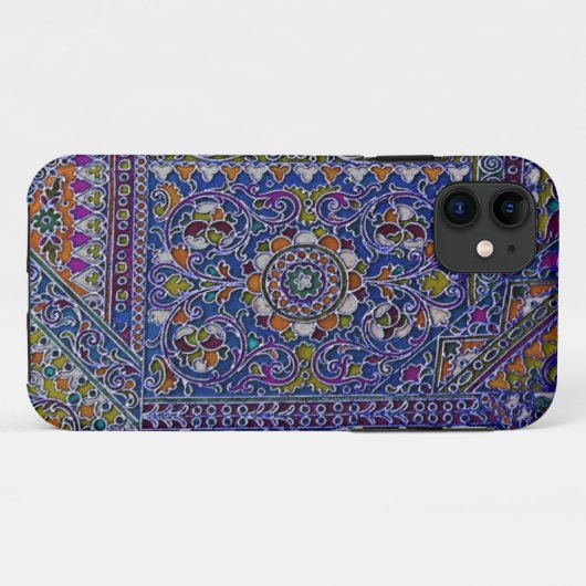 zilvercloisonne Case-Mate iPhone case (Achterkant (horizontaal))