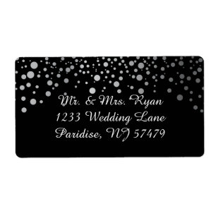 ZilverConfetti Stippen   DIY Achtergrondkleuren Etiket