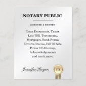 Zilvercontract en certificaat geïnspireerde flyer (Voorkant)