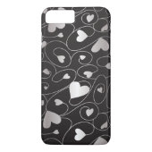 Zilvercurly harten Case-Mate iPhone case (Achterkant)