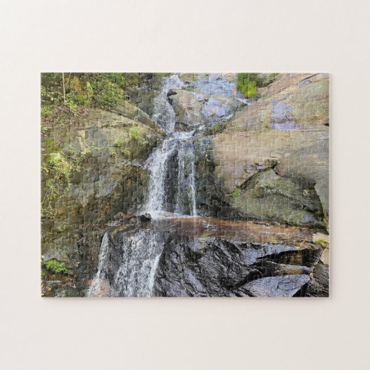 Zilverdal Waterval Sereniteit Legpuzzel (Horizontaal)