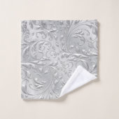 Zilverdecoratie Monogram badkamerhanddoekset Bad Handdoek (Wasdoekje)