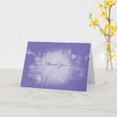 zilverdiamant abstract bedankt kaart (Gele Bloem)