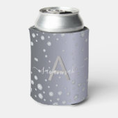 Zilverdiamanten monogram blikjeskoeler (Blikje Achterkant)