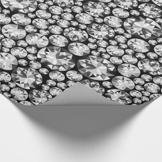 Zilverdiamantpatroon Cadeaupapier (Hoek)
