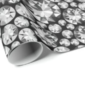 Zilverdiamantpatroon Cadeaupapier (Rol Hoek)