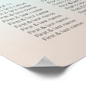 Zilverdraaikaart voor het trekken van een stranden poster (Hoek)