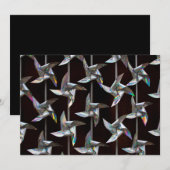 Zilverdragende draaiwindmolenstroom voor draaiende kaart (Voorkant / Achterkant)