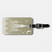 Zilverdroomkasteel in de wolkenkraam bagagelabel (Voorkant horizontaal)