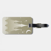 Zilverdroomkasteel in de wolkenkraam bagagelabel (Achterkant horizontaal)