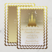 Zilverdroomkasteel in het Baby shower wolken Kaart (Voorkant / Achterkant)