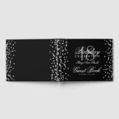 Zilveren 18e verjaardagsfeest Glitter Confetti Zwa Gastenboek (Volledig)