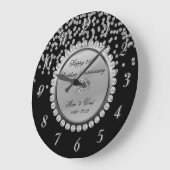 Zilveren 25-jarig huwelijksjubileum Black Silver D Grote Klok (Hoek)