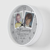 Zilveren 25e trouwdagjubileum 2 foto's (Hoek)