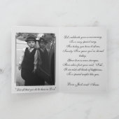 Zilveren 25e trouwjubileum Elegant Kaart (Binnen)