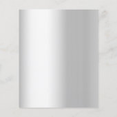 Zilveren 25ste huwelijksverjaardag uitnodiging (Achterkant)