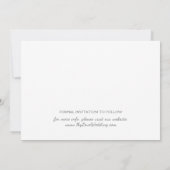 Zilveren 3-Foto Save the Date Kaart (Achterkant)