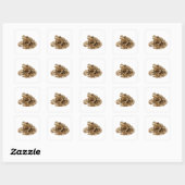 Zilveren Abstract Sticker Print (Vel)