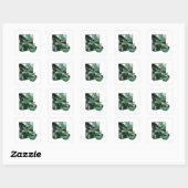 Zilveren abstracte ambachtelijke sticker (Vel)