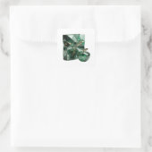 Zilveren abstracte ambachtelijke sticker (Tas)