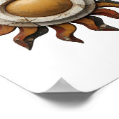 Zilveren ABSTRACTE KUNST Abstract Design met een r Poster (Hoek)