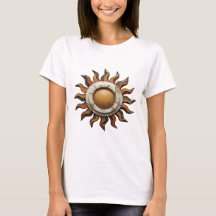 Zilveren ABSTRACTE KUNST Abstract Design met een r T-shirt