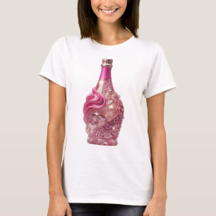 Zilveren ABSTRACTE KUNST Artistiek Motief T-shirt