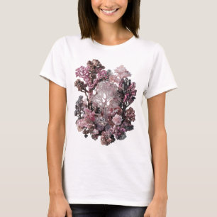 Zilveren ABSTRACTE KUNST Artistiek Motief T-shirt