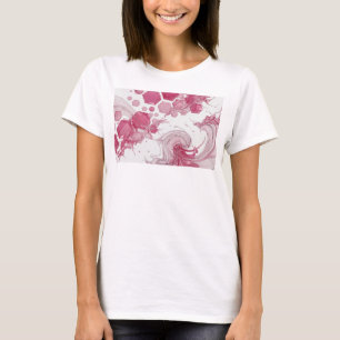Zilveren ABSTRACTE KUNST Artistiek Motief v2 T-shirt