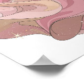 Zilveren ABSTRACTE KUNST Modeprint Poster (Hoek)