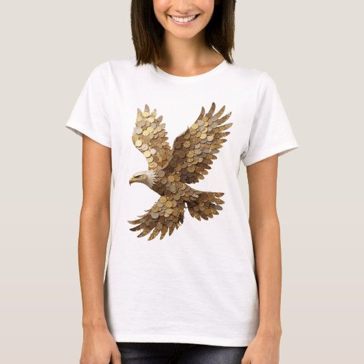Zilveren ABSTRACTE KUNST Ontwerp T-shirt (Voorkant)