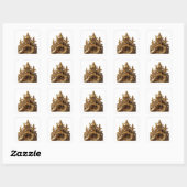 Zilveren Abstracte Kunst Sticker Ontwerp (Vel)
