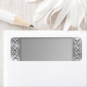 Zilveren achtergrond lege Adresetiketten Etiket (Insitu)