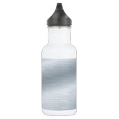 Zilveren achtergrond met structuur waterfles (Rechts)