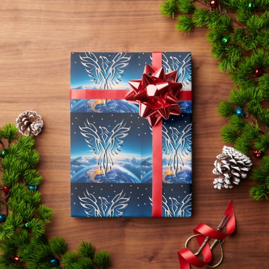 Zilveren Adelaar Zonsopgang Cadeaupapier (Feestdagen Geschenken)