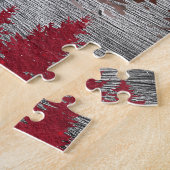 Zilveren Adelaarslandschap Legpuzzel (Zijkant)