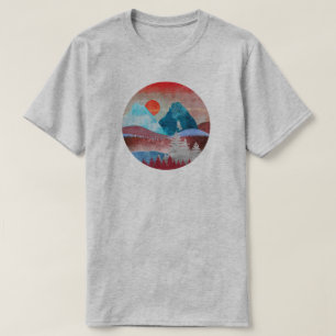 Zilveren Adelaarslandschap T-shirt